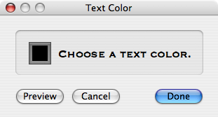 Change Text Color Window